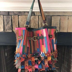 Beautiful and Colorful Shoulder Bag by Amerileather